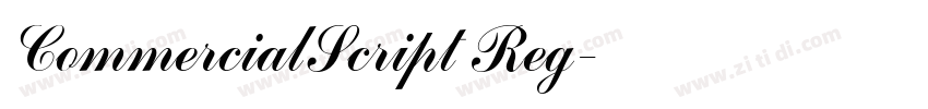 CommercialScript Reg字体转换